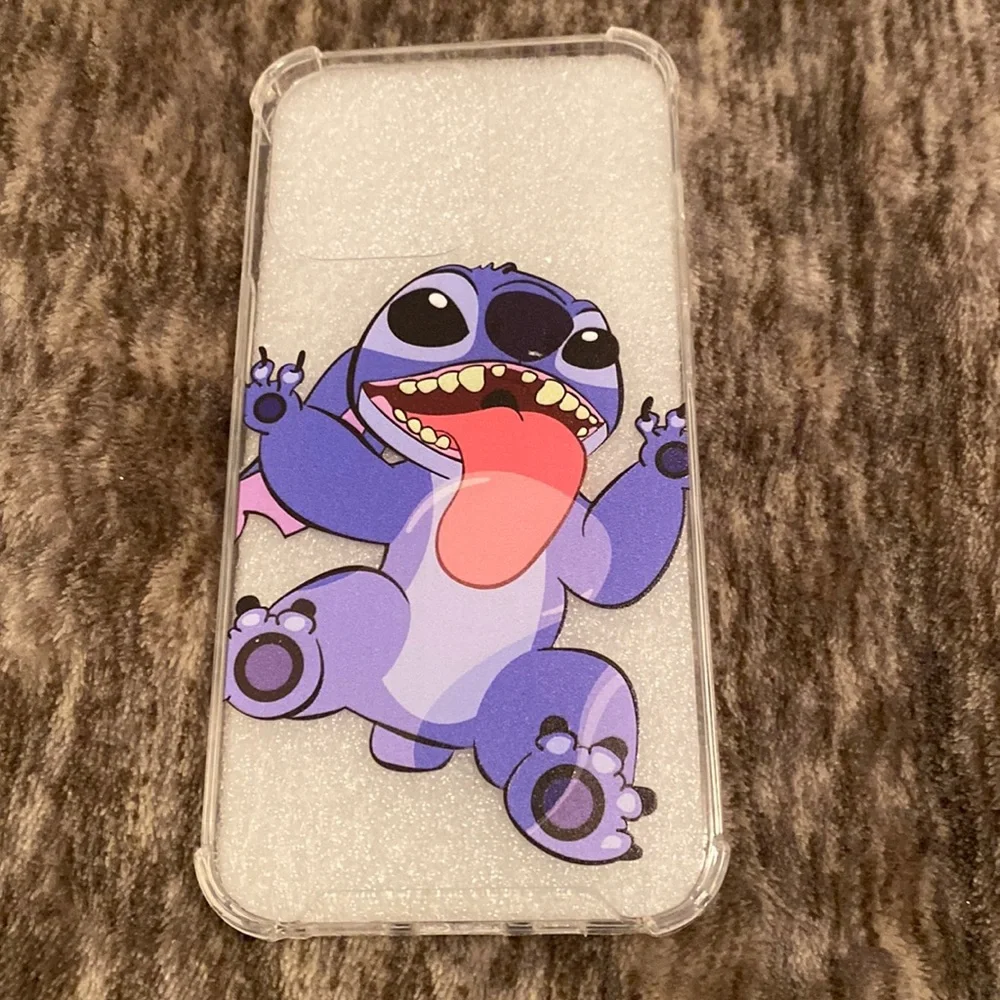 New iPhone 13 Pro Clear Disney Lilo And Stitch Phone Case
